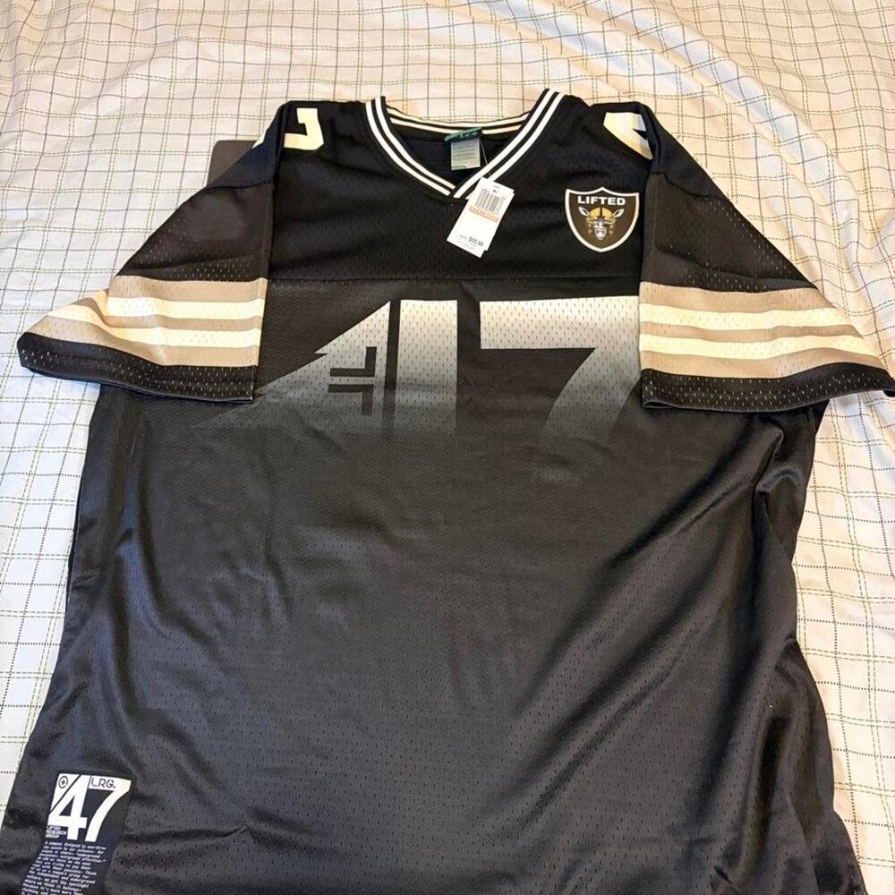 Lifted Anchors Black and White Jersey Size 3XL